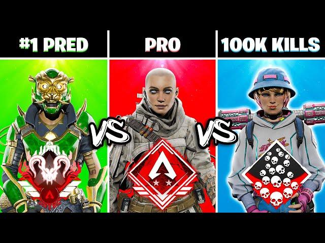 #1 Apex Predator vs Pro Player vs #1 Kill Grinder... who's better?