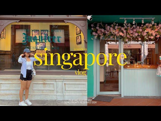 SINGAPORE VLOG 2024 —  part one  exploring tourist spots, accommodation, diy itinerary ️