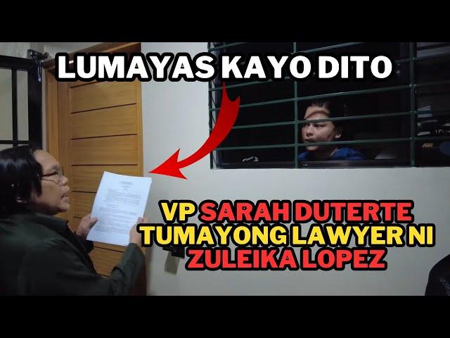 VP SARAH DUTERTE TUMAYONG LAWYER ZULEIKA LOPEZ