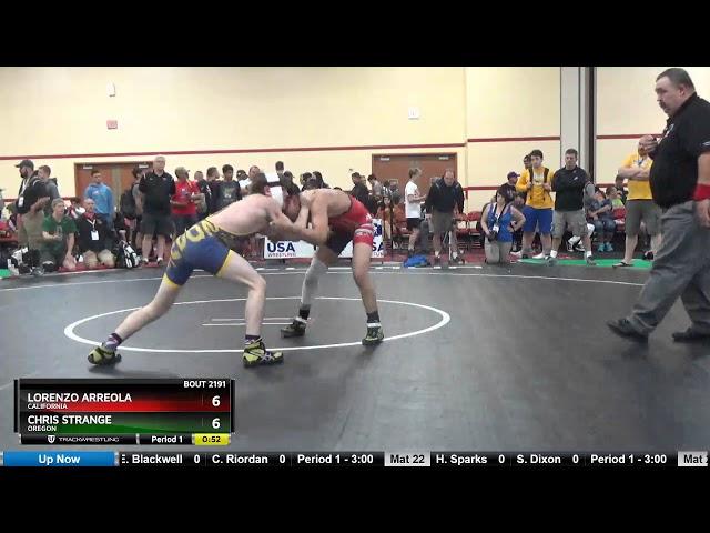 Junior 120 Lorenzo Arreola California Vs Chris Strange Oregon