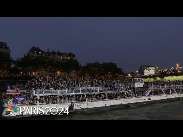 Team USA arrives at the 2024 Olympic Opening Ceremony | Paris Olympics | NBC Sports