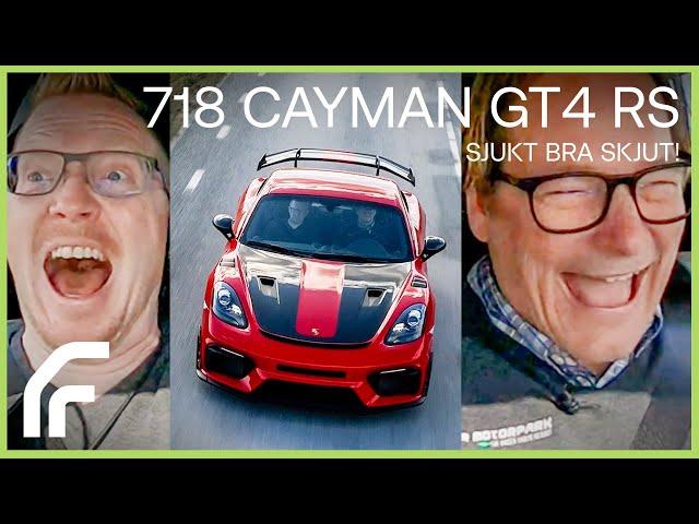 Porsche 718 Cayman GT4 RS med lättat sportavgassystem