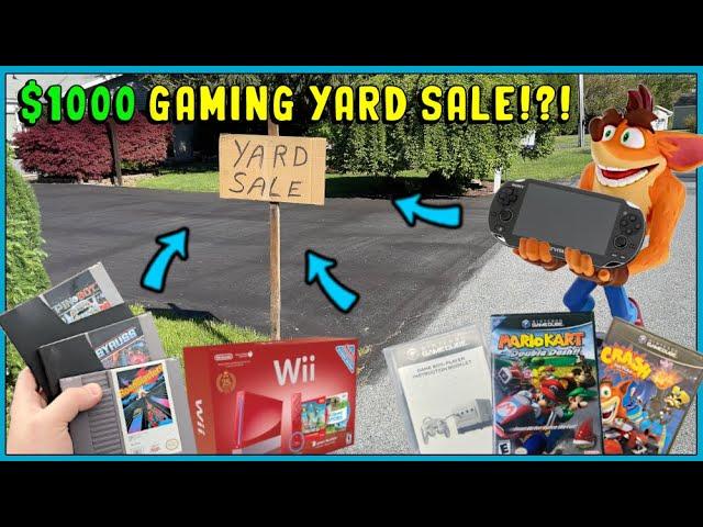 MIND-BLOWING $1,000 Yard Sale Game Haul!  || YouTube Retro Video Game Hunting