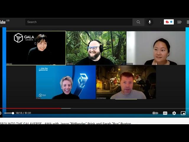 REACTION: Eric Shiermeyer CEO of Gala Games crashes in on a zoom call and surprises the hosts