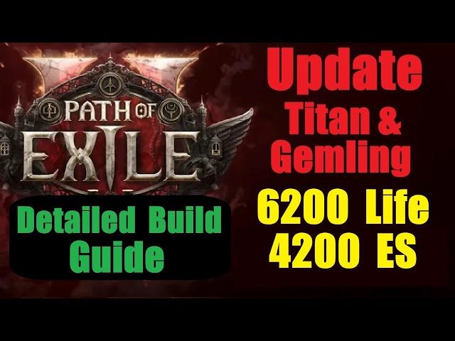 Titan Warrior & Gemling - Easy T16s & Bosses - Detailed Build Guide Fast/Fun - Path of Exile 2