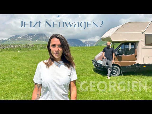 Zwischen Bergen und Großstadt passiert es. | Vanlife Georgien 