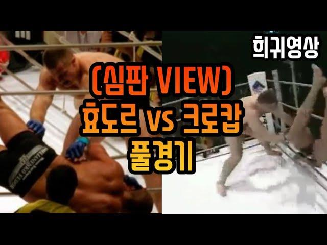 효도르 vs 크로캅이 싸우는데 내가 심판이라면 어떤 느낌일까?(feat.경기보는 내가 다 아픔 주의)