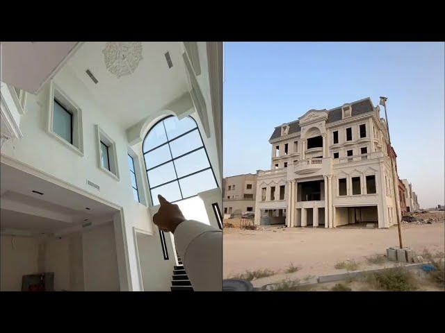 زيارة بعض بيوت مدينة المطلاع السكنية | التعرف على نظام تخزبن مياة الامطار