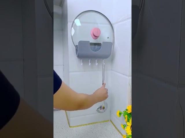 주방살림 간편하고 깔끔하게! 벽부착 냄비뚜껑 거치대~! #short