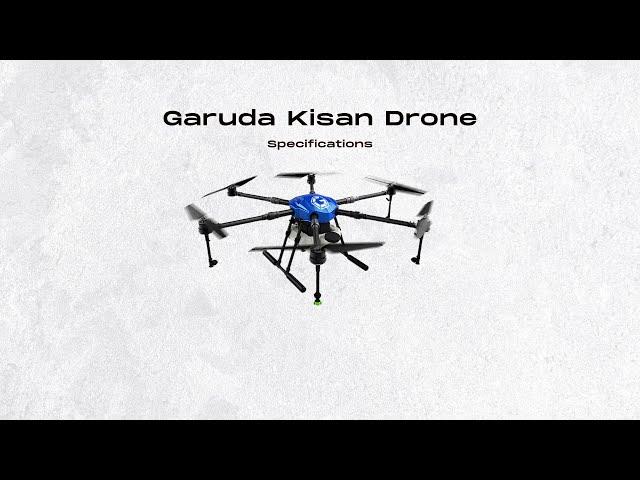 Garuda Kisan Drone Specifications | Garuda Aerospace