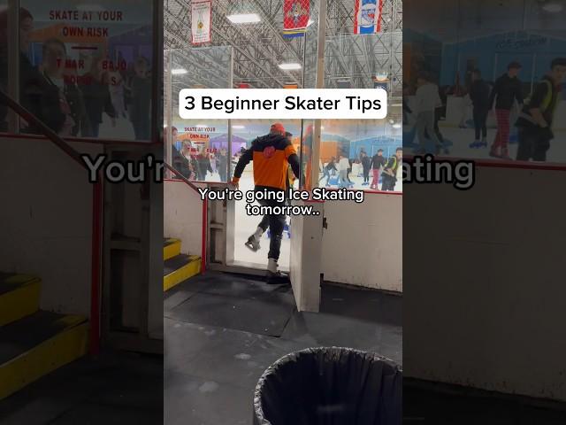 3 Beginner Skater Tips  #iceskating #holidayswithshorts #shorts