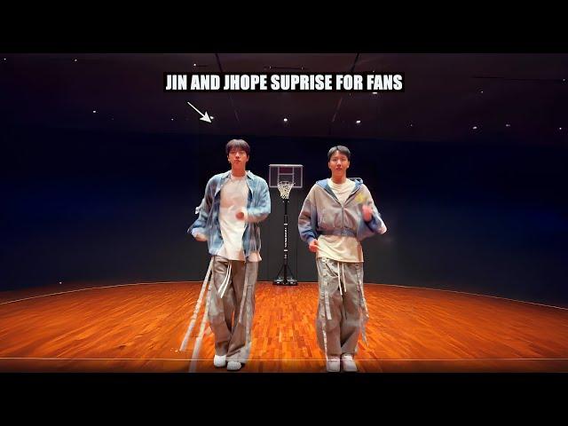 BTS's Jin and J-Hope Surprise Fans with 'Running Wild' Dance Challenge!