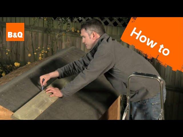 How to felt a shed roof