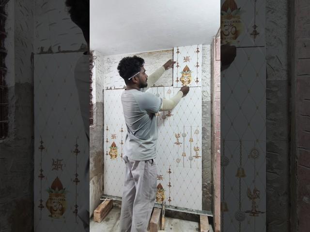 Wall Top Tile Measure and Cutting Manually || Rainbow Marble & Tiles