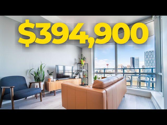 Inside a $394,900 LUXURY Condo in East Village - Downtown Calgary Real Estate 2022