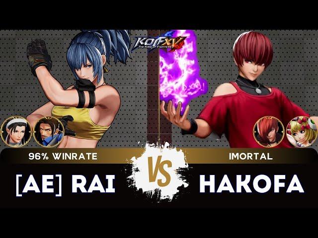 KOF XV️ [AE] RAI (Robert/Leona/Chizuru) vs HAKOFA (Iori/O.Chris/Sylvie) ️Replay Match - 06/25