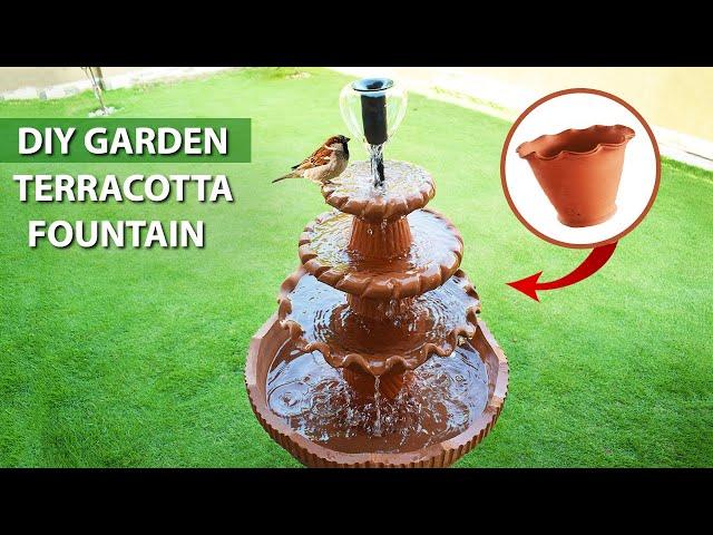 Soothing DIY Terracotta Fountain Waterfall for Your Garden | Step-by-Step Tutorial