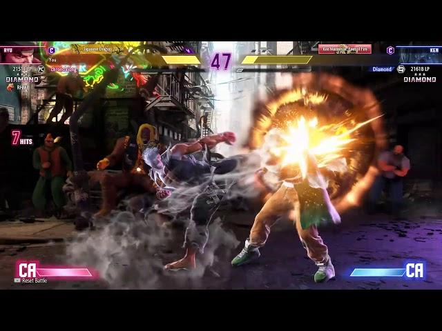 Street Fighter 6 Replay Feature Ranked Match VS Ken