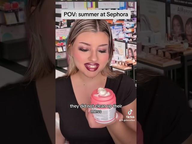 Summers at Sephora Part 1 #sephora #pov #retail #funny #customerservice #relatable #fyp