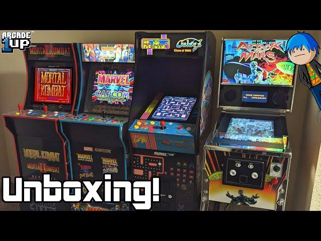 Ms. PacMan/Galaga Class of '81 Deluxe Arcade1Up Unboxing and First Impressions! (With Gameplay)