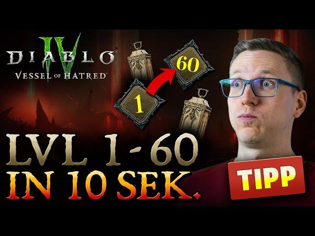 LVL 60 mit 2. Char in 10 SEKUNDEN? GENIALER TRICK!