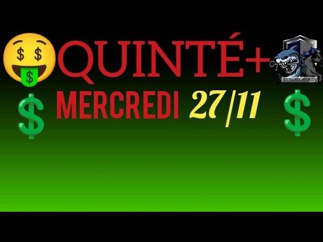 PRONOSTIC PMU QUINTE DU JOUR MERCREDI 27 NOVEMBRE 2024