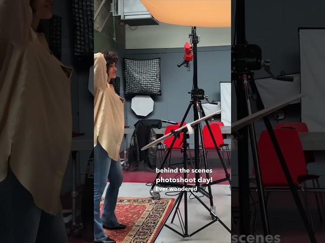 Behind the scenes photoshoot day