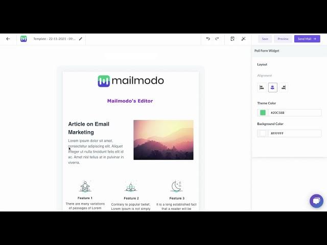 Email Templates in the New Mailmodo Editor