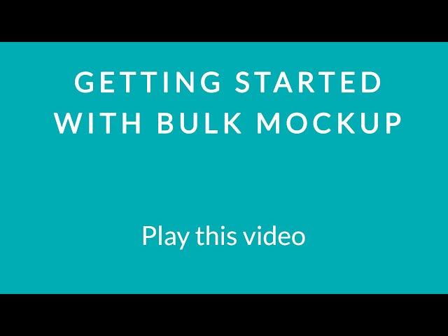 Installing and Running BulkMockup :- How bulk Mockup automatically generate Mockups