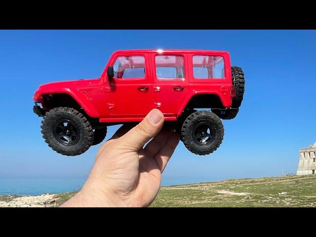 Unboxing + Test Rochobby Fire Horse 1/18 RTR Mini Crawler Review Rc 4wd Scaler Jeep fms