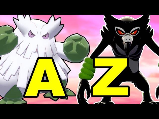 Catch the Stronger Pokémon Alphabet Challenge