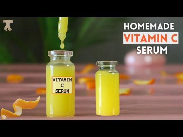 Homemade vitamin c serum for glowing skin || Orange peel serum