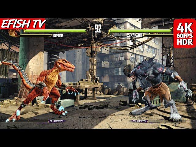 Riptor vs Sabrewulf (Very Hard) - Killer Instinct | 4K 60FPS