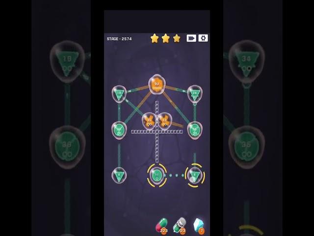 Cell Expansion Wars Level 2574 ⭐⭐⭐ Walkthrough #shorts