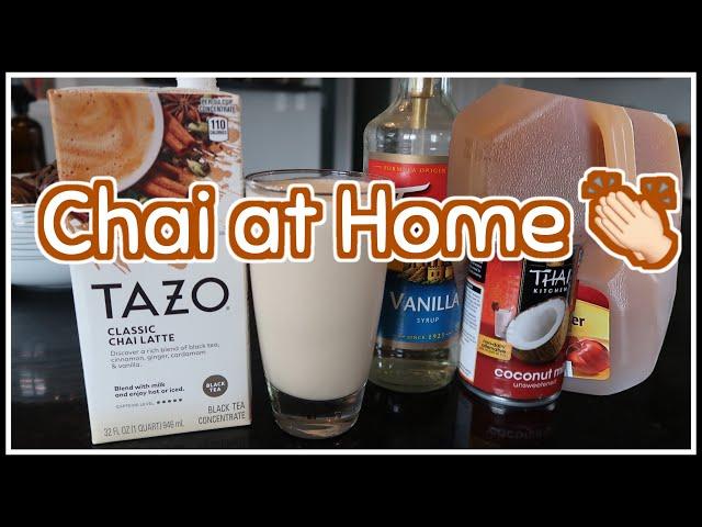 EASY (2) Tazo Chai Latte Drinks at home!  (Delicious, too!!)