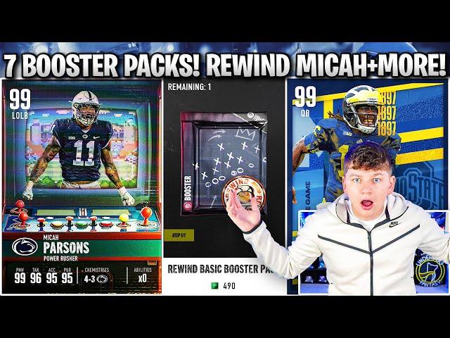 7 BOOSTER PACKS! REWIND 99 OVERALL MICAH, DENARD, AND MORE!