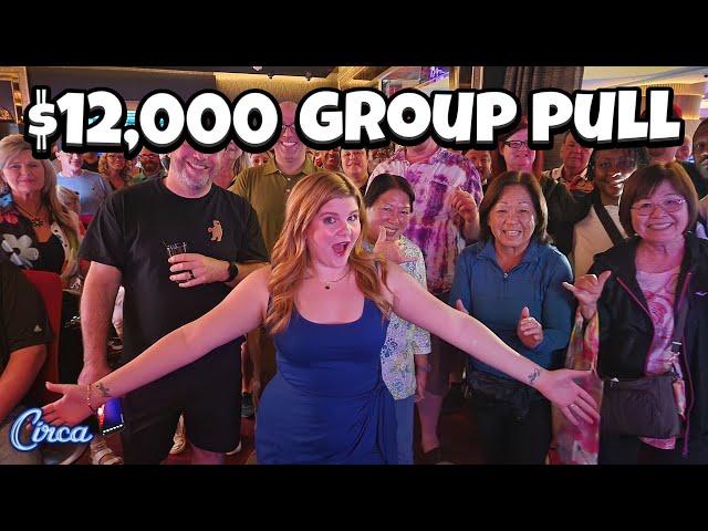 $12,000 Slot Group Pull at Circa in Las Vegas!! (So Many Jackpots!)