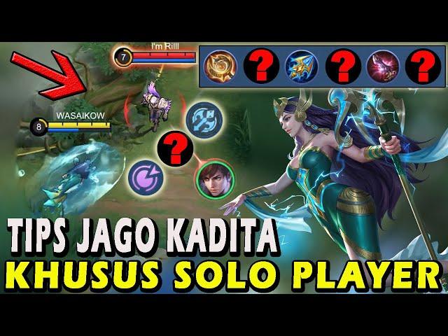 CARA MAIN KADITA TERBARUBUILD EMBLEM DAN ITEM KADITA GAMEPLAY KADITA MID - MOBILE LEGENDS #mlbb