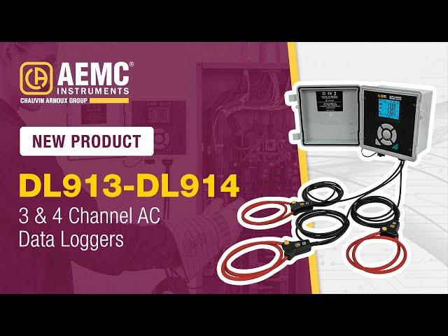 The New AEMC® Instruments Data Loggers Models DL913 & DL914