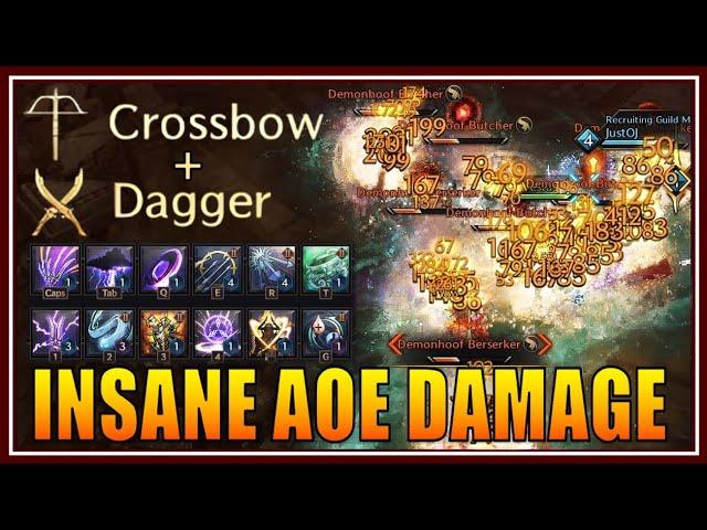 CROSSBOW & DAGGER: Massive Multi Target Damage Skills & Rotation! (pve) - Throne and Liberty