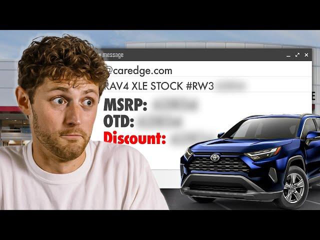 Emailing 100 TOYOTA DEALERS to Get the PRICE of a 2024 RAV4 XLE