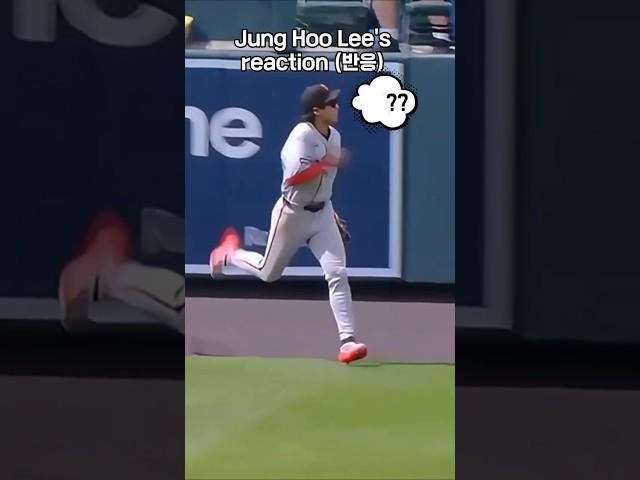멋진 캐치 후 뭔가를 외친 이정후 (6월13일)  #이정후 #mlb #shorts