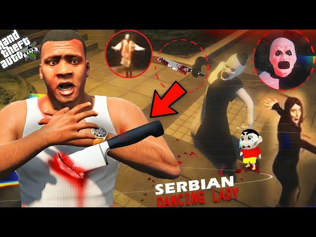 GTA V : SERBIAN DANCING LADY Follow Franklin & Shinchan in GTA 5 ( Part-7 ) in Telugu