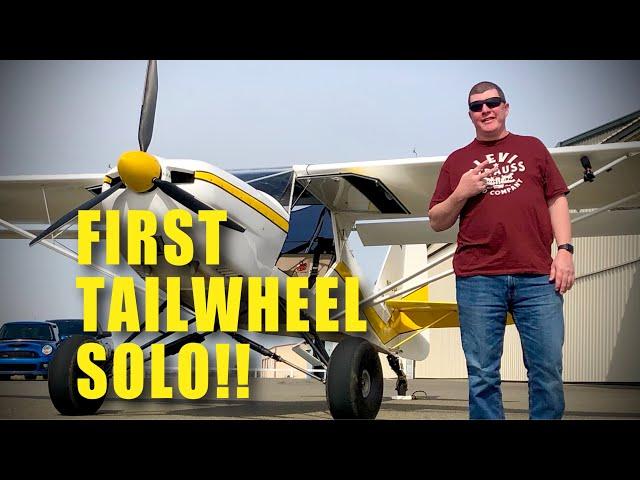 Ryan's First Tailwheel Solo Flight - In a Kitfox!