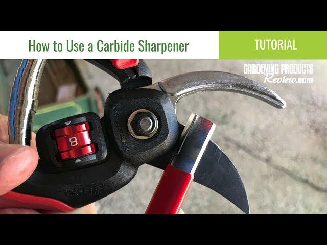 How to Sharpen Bypass Pruner Blades With a Carbide Tool | The Gardening Products Review