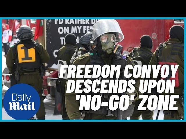 Freedom Convoy in Canada: Ottawa protesters clash with police over mandates