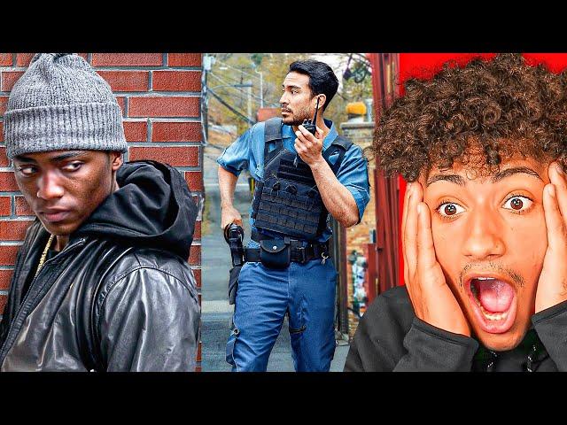 KID RUNS AWAY FROM THE COPS!!