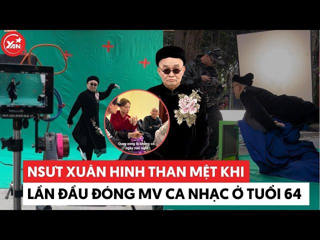 Xuan Hinh exhausted filming MV at 64—Hoa Minzy cheers her on.