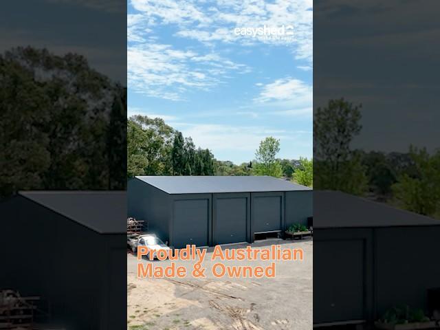 Roller doors that can roll with the punches! #easyshed #bigsheds #madetough
