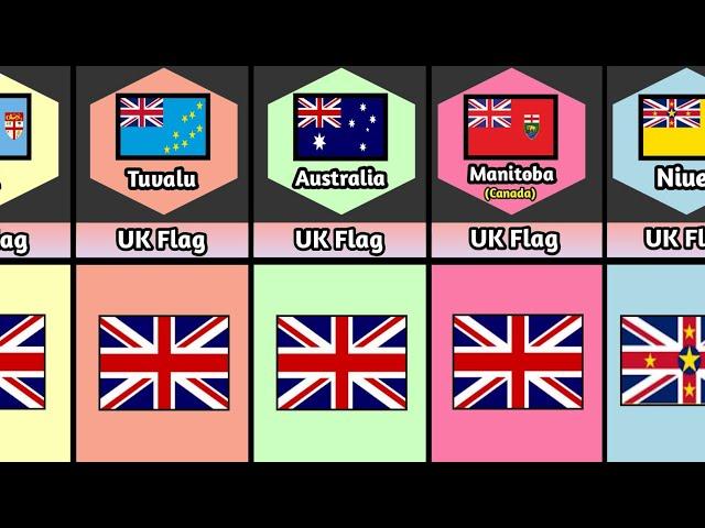 UK Flag In The Flag Of Other Countries || Info Data